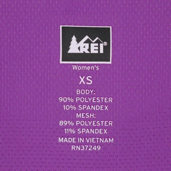 REI Women's XS Purple Scoop Neck Quick Drying Short Sleeve Activewear Tee - Picture 7 of 7